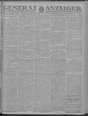 Münchner neueste Nachrichten Dienstag 17. Februar 1920