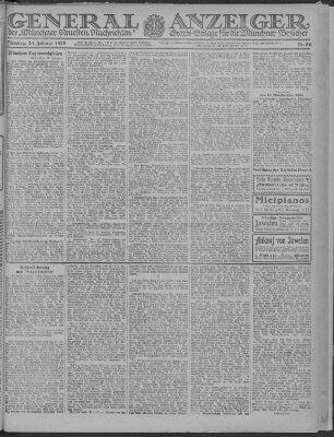 Münchner neueste Nachrichten Dienstag 24. Februar 1920