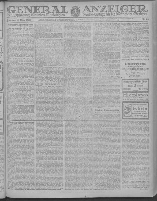 Münchner neueste Nachrichten Samstag 6. März 1920