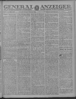 Münchner neueste Nachrichten Freitag 23. April 1920