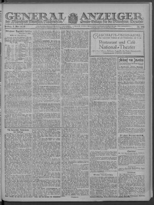 Münchner neueste Nachrichten Freitag 7. Mai 1920