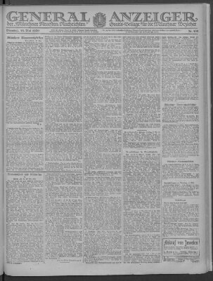 Münchner neueste Nachrichten Dienstag 18. Mai 1920