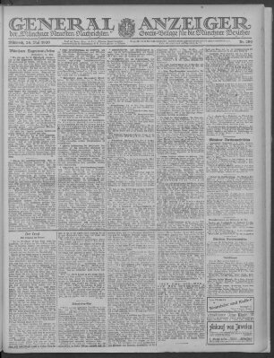 Münchner neueste Nachrichten Mittwoch 26. Mai 1920