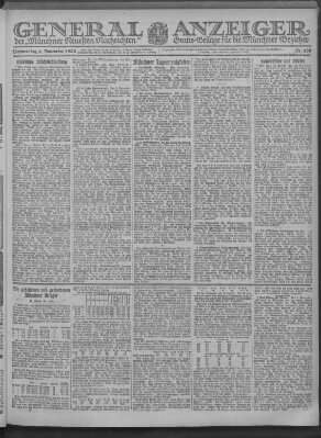 Münchner neueste Nachrichten Donnerstag 4. November 1920