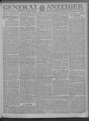 Münchner neueste Nachrichten Freitag 5. November 1920