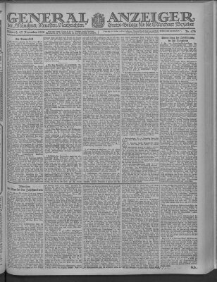 Münchner neueste Nachrichten Mittwoch 17. November 1920