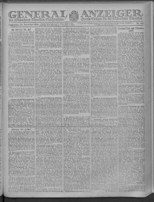 Münchner neueste Nachrichten Donnerstag 18. November 1920