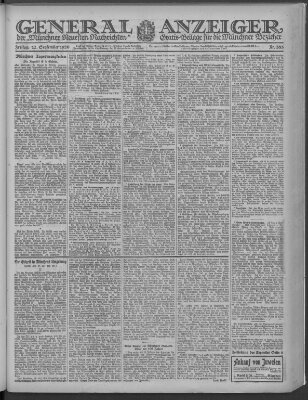 Münchner neueste Nachrichten Freitag 17. September 1920