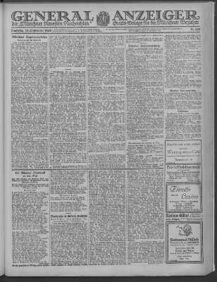 Münchner neueste Nachrichten Samstag 18. September 1920