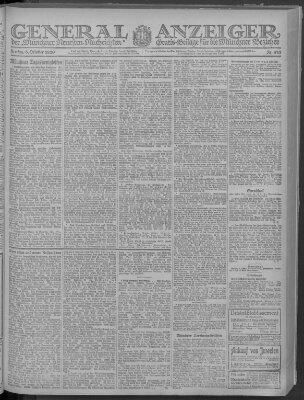 Münchner neueste Nachrichten Freitag 8. Oktober 1920