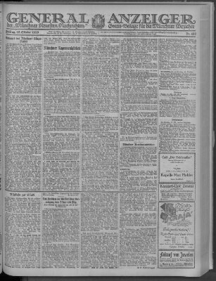 Münchner neueste Nachrichten Freitag 15. Oktober 1920