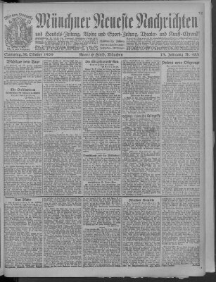 Münchner neueste Nachrichten Samstag 30. Oktober 1920