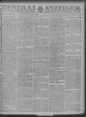 Münchner neueste Nachrichten Samstag 2. Juli 1921