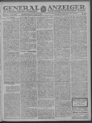 Münchner neueste Nachrichten Dienstag 1. Juni 1920