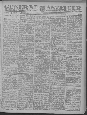 Münchner neueste Nachrichten Dienstag 8. Juni 1920