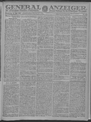 Münchner neueste Nachrichten Donnerstag 24. Juni 1920