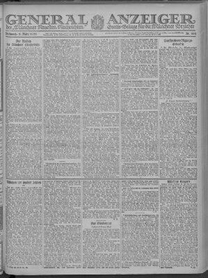 Münchner neueste Nachrichten Mittwoch 9. März 1921