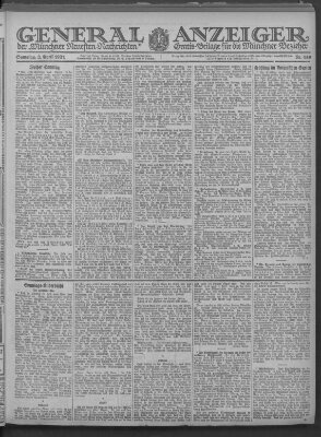 Münchner neueste Nachrichten Samstag 2. April 1921