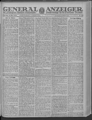 Münchner neueste Nachrichten Samstag 16. April 1921