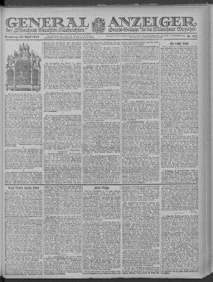 Münchner neueste Nachrichten Samstag 23. April 1921