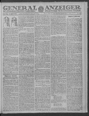 Münchner neueste Nachrichten Samstag 30. April 1921