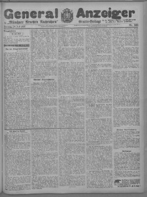 Münchner neueste Nachrichten Freitag 20. Juli 1917