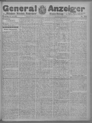 Münchner neueste Nachrichten Dienstag 24. Juli 1917