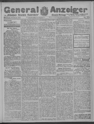 Münchner neueste Nachrichten Mittwoch 31. Oktober 1917