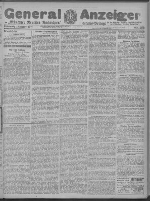 Münchner neueste Nachrichten Mittwoch 7. November 1917