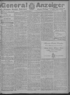 Münchner neueste Nachrichten Sonntag 11. November 1917