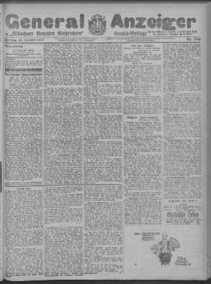 Münchner neueste Nachrichten Freitag 16. November 1917