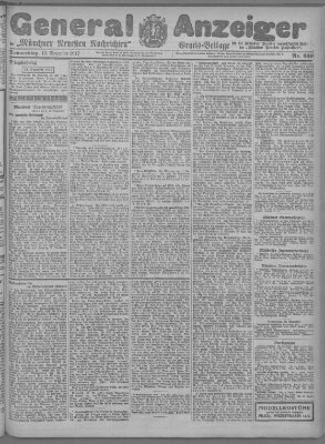 Münchner neueste Nachrichten Donnerstag 13. Dezember 1917