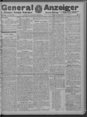 Münchner neueste Nachrichten Freitag 5. Januar 1917