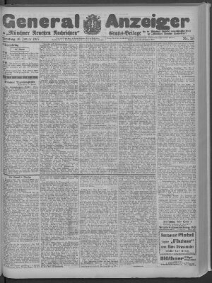 Münchner neueste Nachrichten Dienstag 16. Januar 1917