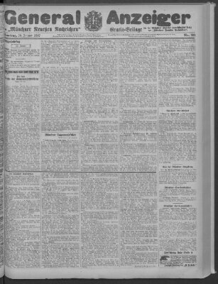 Münchner neueste Nachrichten Samstag 20. Januar 1917