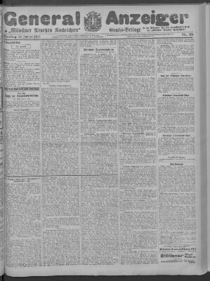 Münchner neueste Nachrichten Dienstag 23. Januar 1917