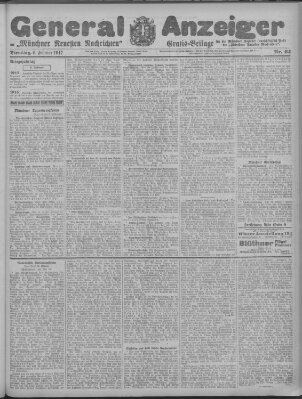 Münchner neueste Nachrichten Dienstag 6. Februar 1917