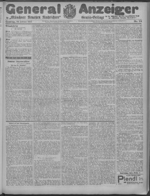 Münchner neueste Nachrichten Samstag 10. Februar 1917