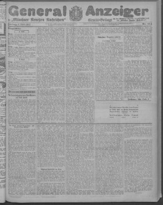 Münchner neueste Nachrichten Freitag 6. April 1917