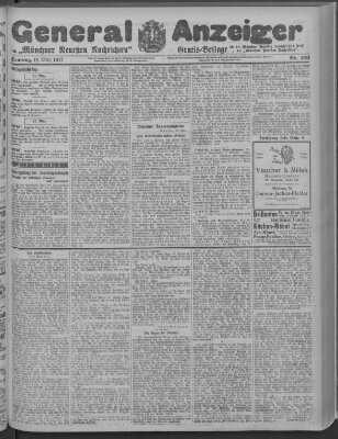 Münchner neueste Nachrichten Sonntag 11. März 1917