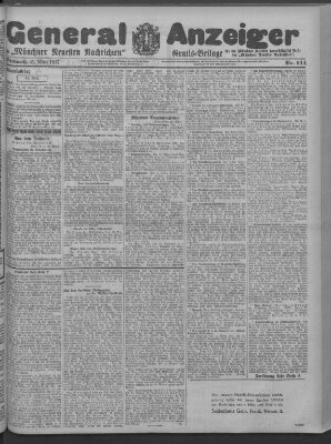 Münchner neueste Nachrichten Mittwoch 21. März 1917