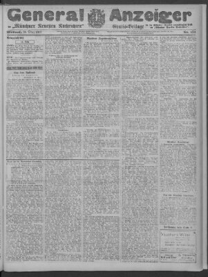 Münchner neueste Nachrichten Mittwoch 28. März 1917