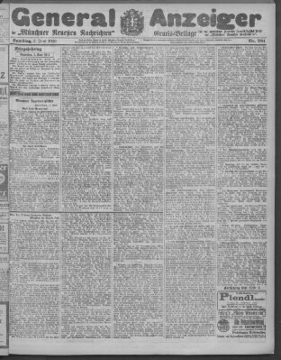 Münchner neueste Nachrichten Samstag 3. Juni 1916