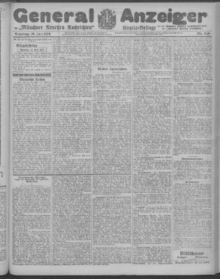 Münchner neueste Nachrichten Dienstag 20. Juni 1916