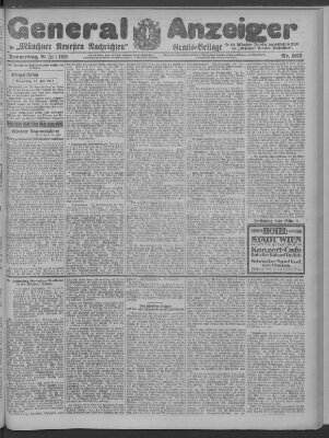 Münchner neueste Nachrichten Donnerstag 20. Juli 1916