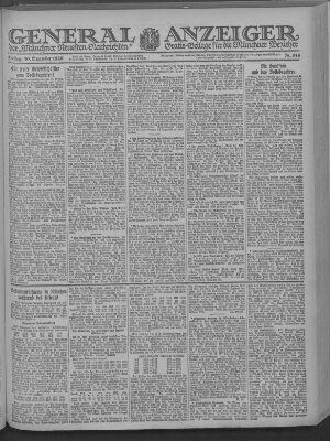 Münchner neueste Nachrichten Freitag 10. Dezember 1920