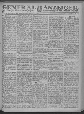 Münchner neueste Nachrichten Mittwoch 15. Dezember 1920