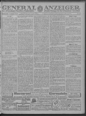 Münchner neueste Nachrichten Donnerstag 2. Februar 1922