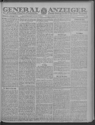 Münchner neueste Nachrichten Mittwoch 8. Februar 1922