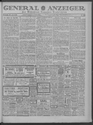 Münchner neueste Nachrichten Mittwoch 25. Juli 1923